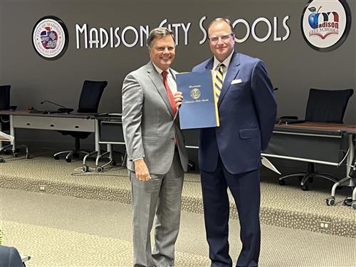 Sen. Arthur Orr and Superintendent Dr. Ed Nichols